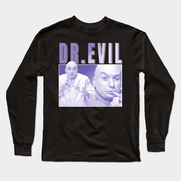Dr Evil Long Sleeve T-Shirt by Fewclipclop